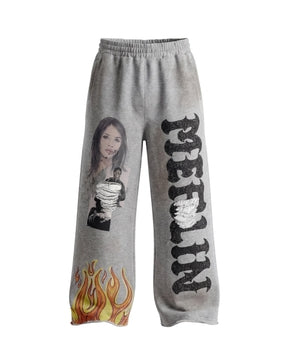Flame Merlin Leg-SWEATPANTS