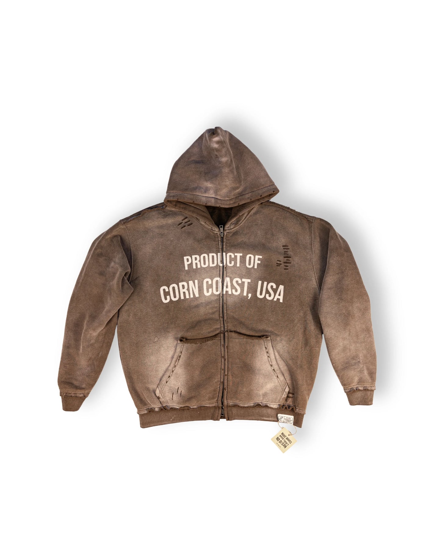 CORN COAST-BRWN HOODIE
