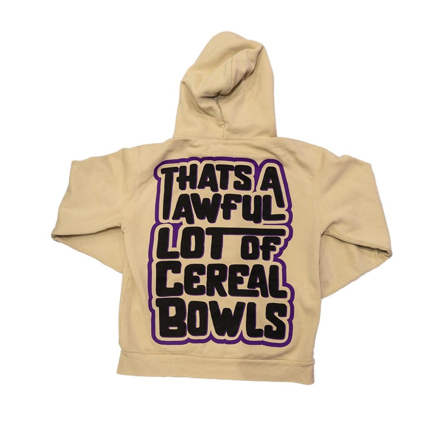 Awful Lot of Cereal Bowls cream hoodie