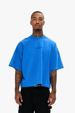 Essential Crop Tee Electric Blue