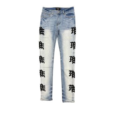 Monogram Denim Light Blue Wash