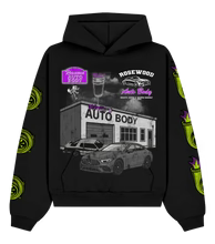 ROSEWOOD AUTO BODY HOODIE/BLK