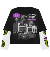 ROSEWOOD AUTO BODY LONGSLEEVE SHIRT/BLK