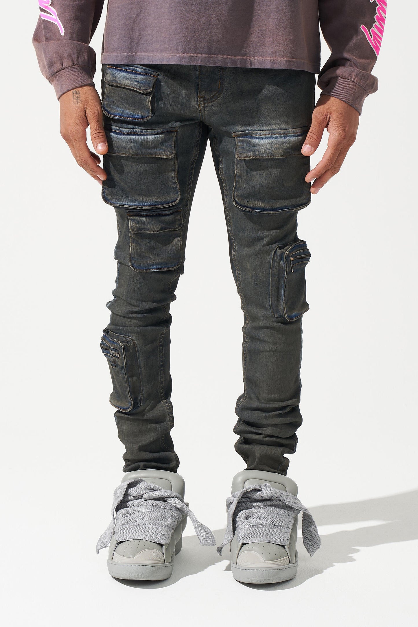 ''Wave'' Cargo Jeans