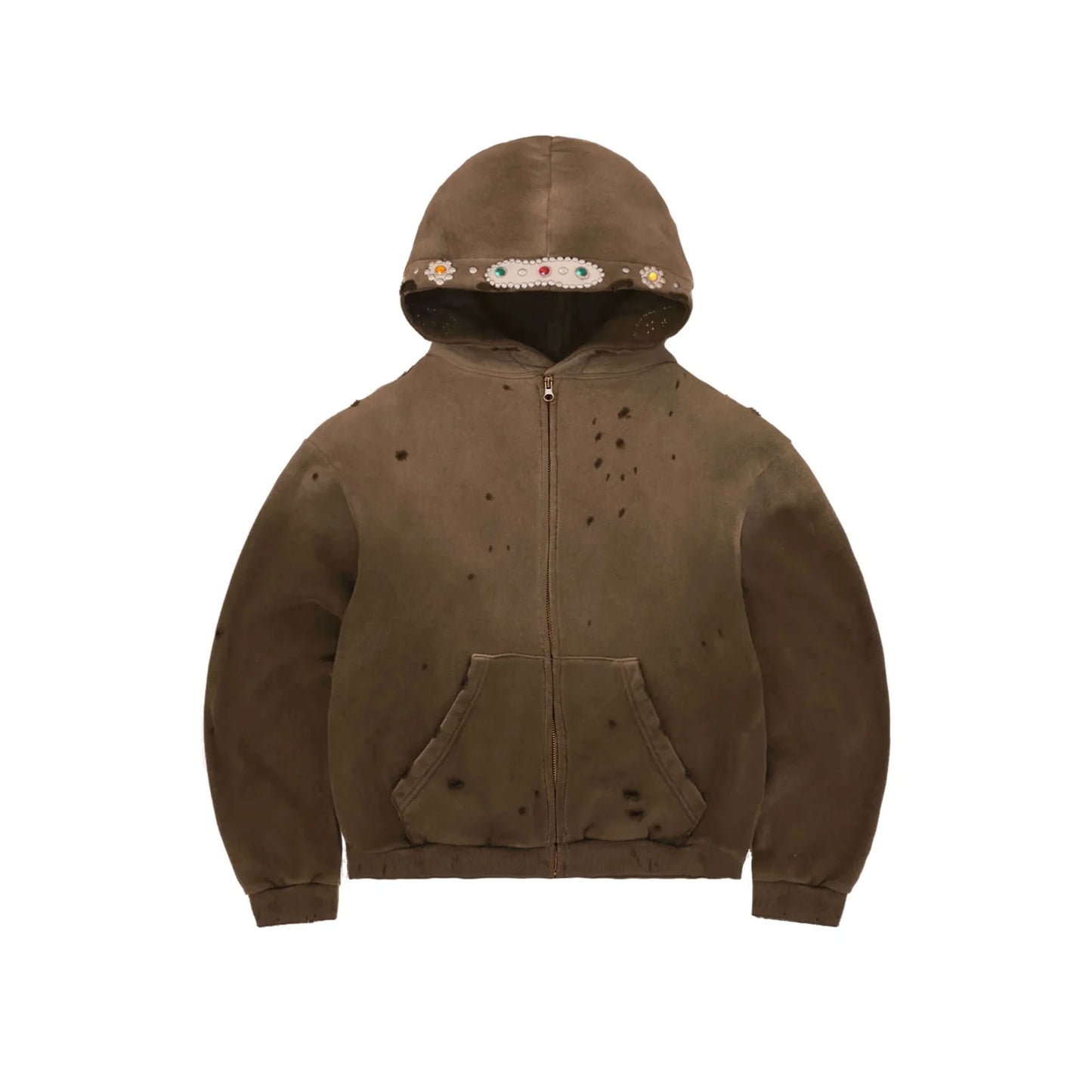 SAPHIRE HOODIE/BROWN