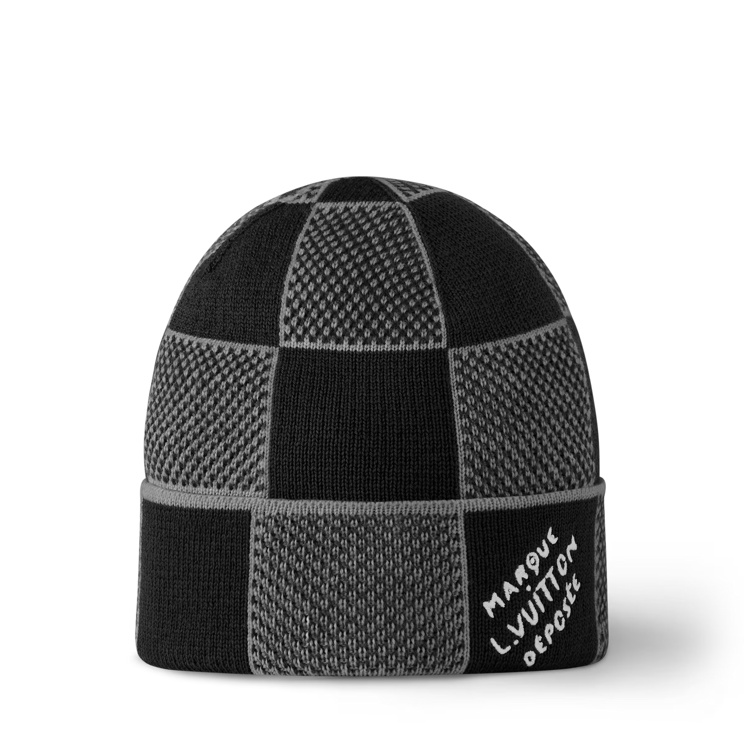 LV DAMIER-BLK BEANIE