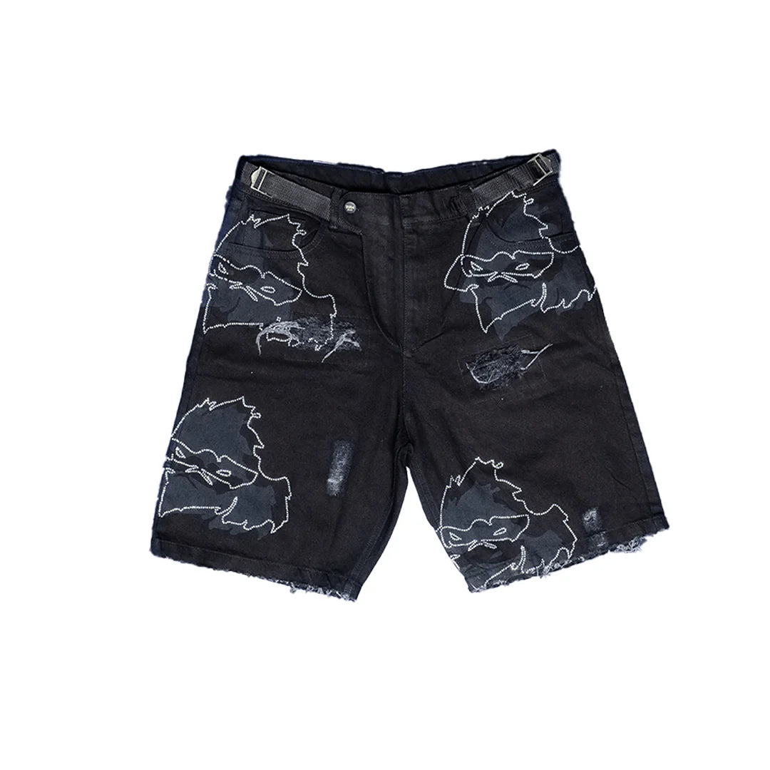 RRW Face Of Reflection Shorts-BLK WASH