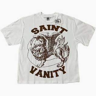 SAINT VANITY TSHIRT-WHT/BRWN