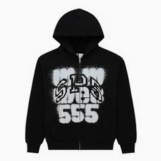 SP555 ZIP HOODIE/BLK