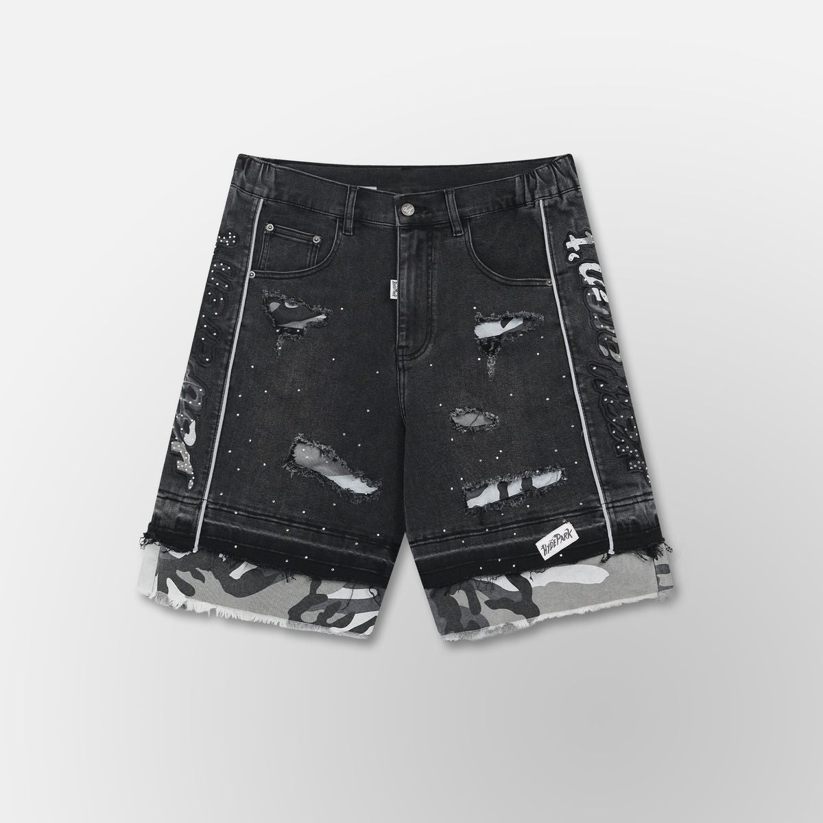 Camo Denim-Black