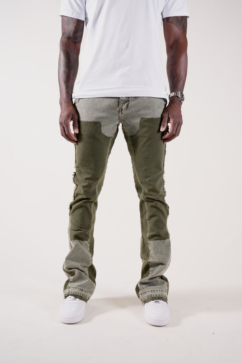 Currency Carpenter Jeans- Olive