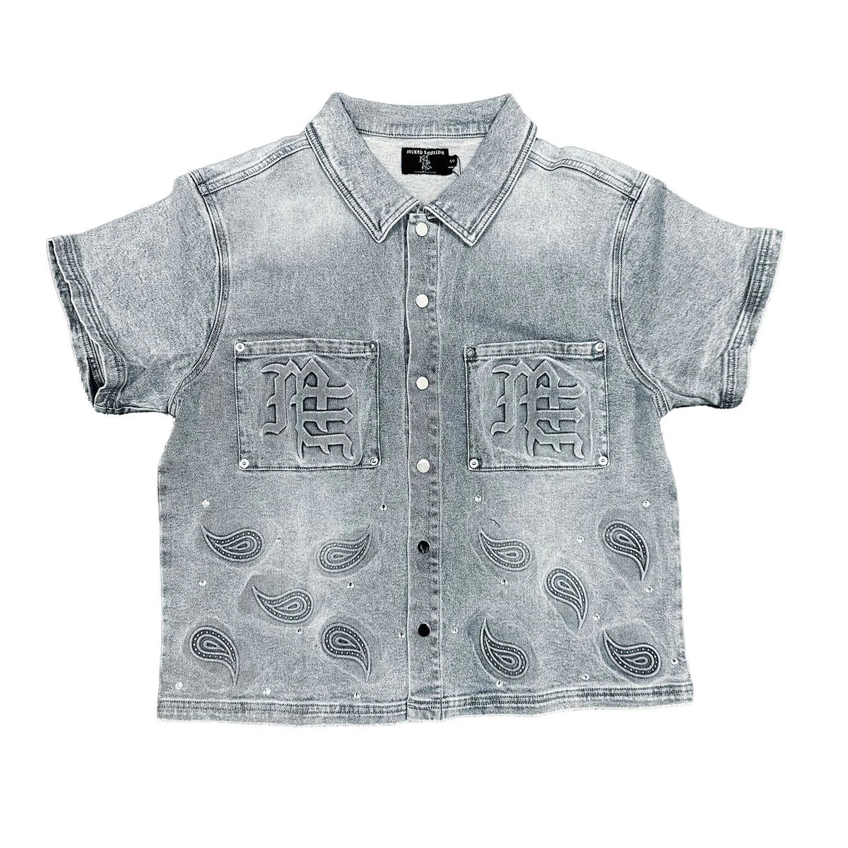 'Paisley' Denim Blue Shirt