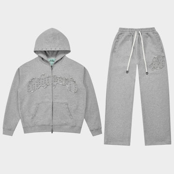 Symmetric Studed Sweatpants/Gry