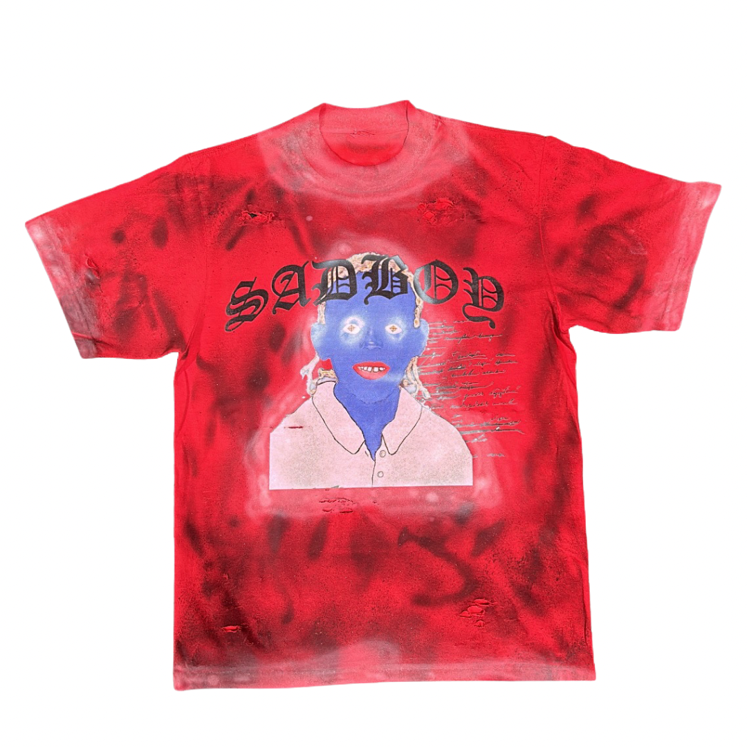 Blue Face T-Shirt/RED