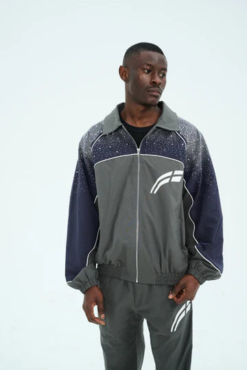RVS LABS WINDBREAKER JACKETS/CHARCL/NVY