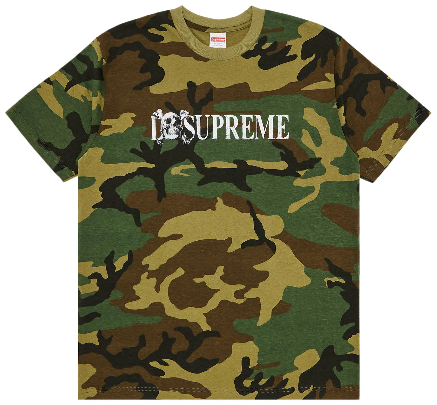 SUPREME SKULL TEE-CAMO