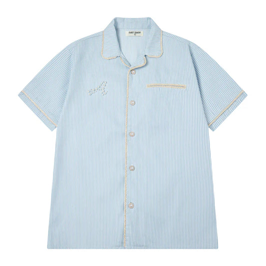 Belfort Button Up-BLU