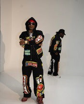ALOCS HARLEM DICKIE PANTS/BLK