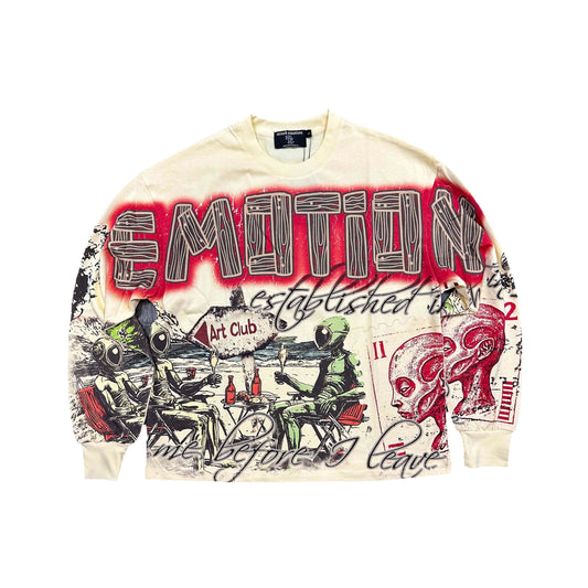 'Art Club' Cream Long Sleeve