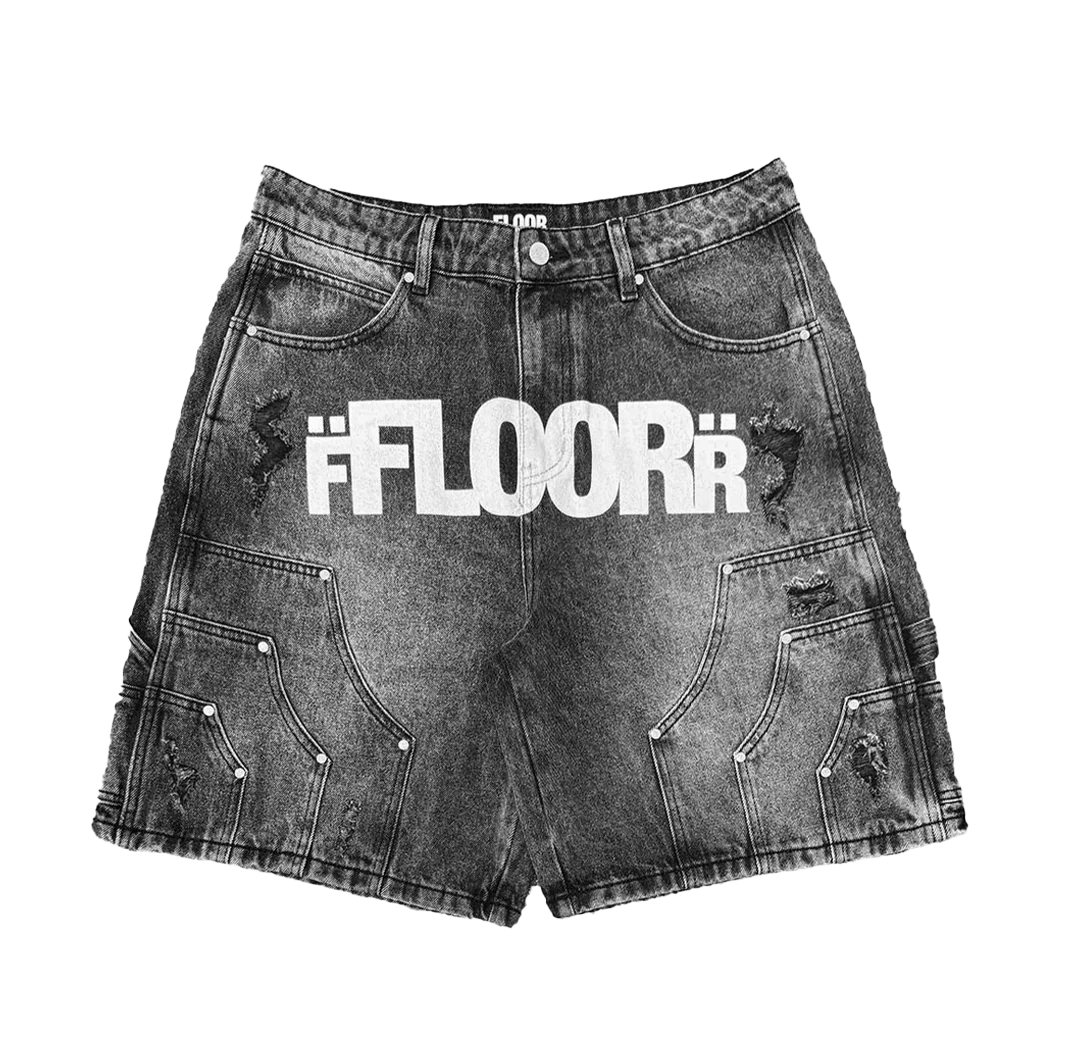 FLOOR914 BLK UNIFORM-SHORTS