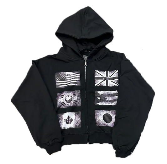 FLOOR914 BLK FLAG FORCE-ZIP UP