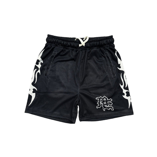 Black 'Lightning' Shorts