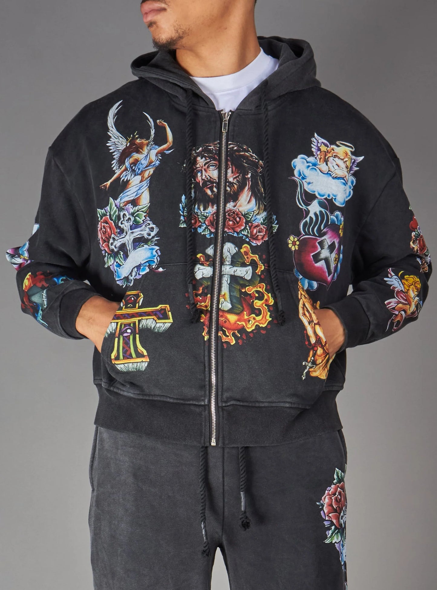 Politics Hoodie - Nivin - Black