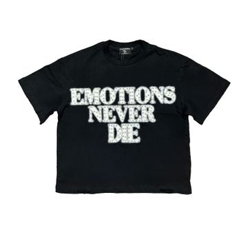Black ‘End’ Rhinestone Tee