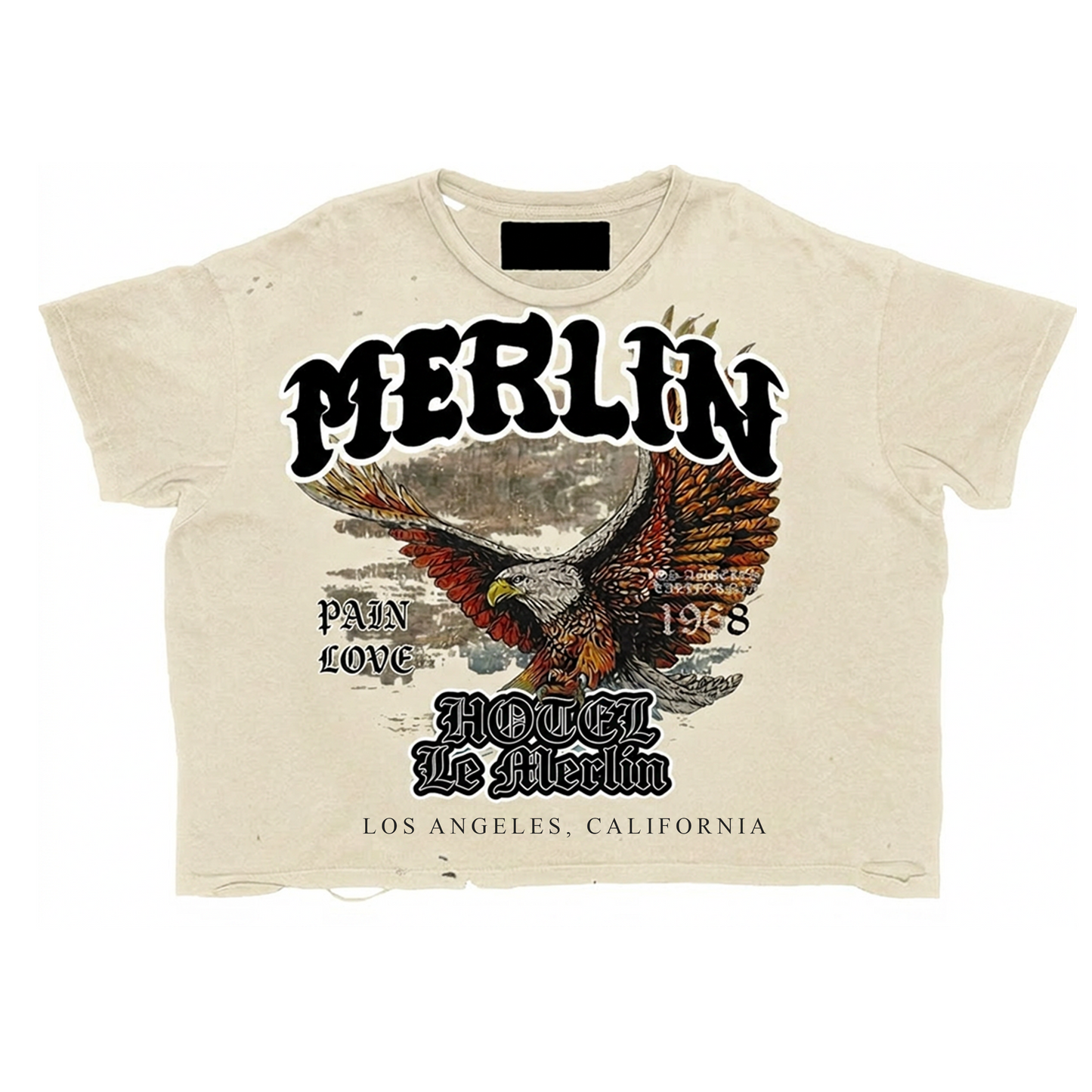 Hotel Le Eagle T-Shirt/CREME
