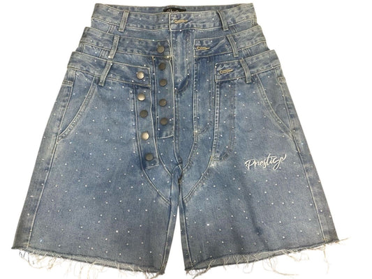Triple Waisted Jorts BLU
