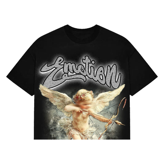 Black Angel Rhinestone Tee