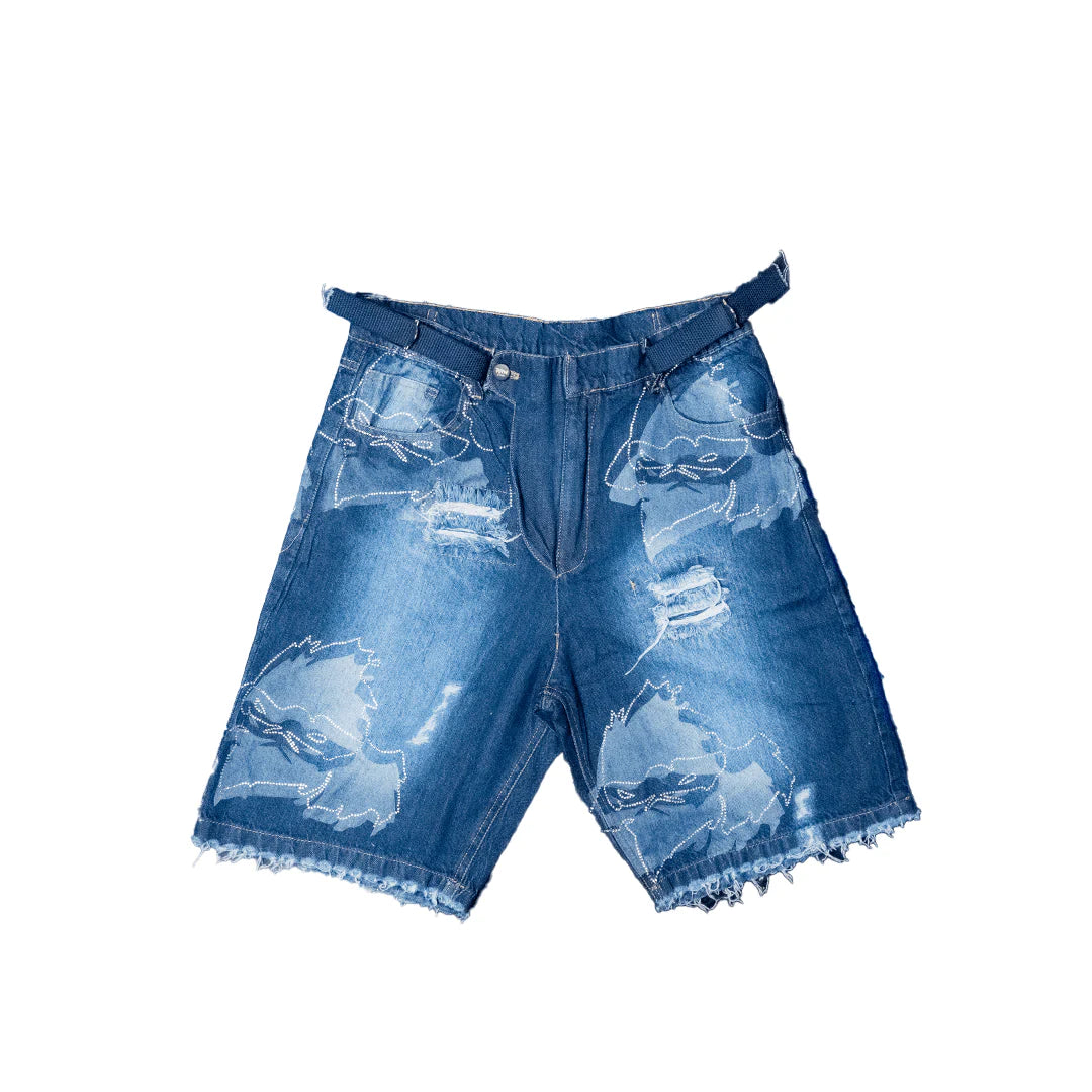 RRW Face Of Reflection Shorts-DRK BLU