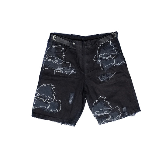 RRW Face Of Reflection Shorts-BLK WASH