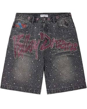 Iced Out Shorts-BLK