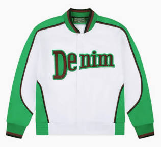 DENIM TEARS TRACK JACKET/WHT