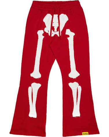 ALOCS RED SKELTON SWEATPANTS